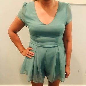 Tobi Other - Tobi Teal Romper Tobi Other - Tobi Teal Romper